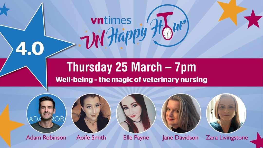 VN Times Podcast, Ep 13 >> VN Happy Hour 4: Well-being – the magic of veterinary nursing