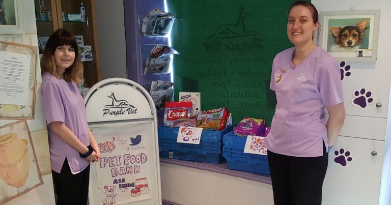 Practice starts food bank for pets