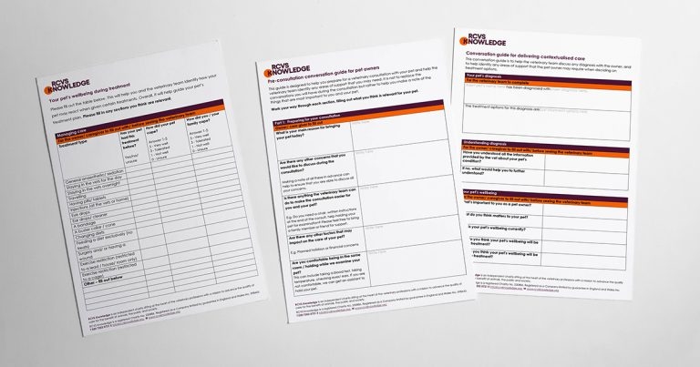 RCVS Knowledge unveils contextualised care communication guides