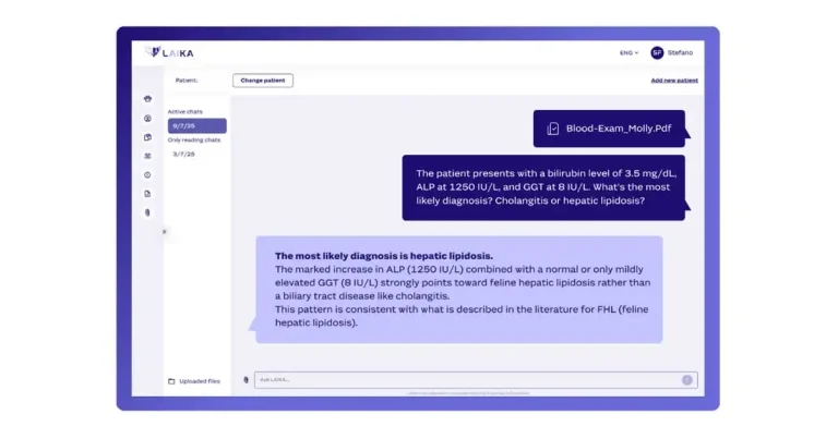 Rethinking clinical decision-making with LAIKA, your AI vet assistant