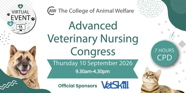CAW Advanced Veterinary Nursing Congress registrations open