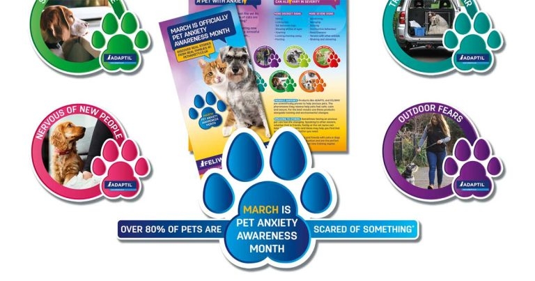 Adaptil and Feliway launch Pet Anxiety Month in March