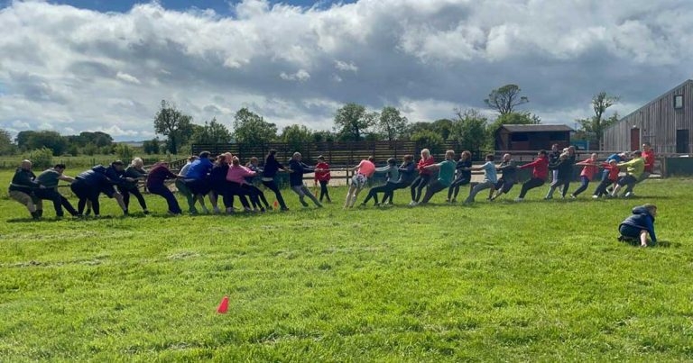 Husband and wife lead rival teams competing at inter-practice sports day