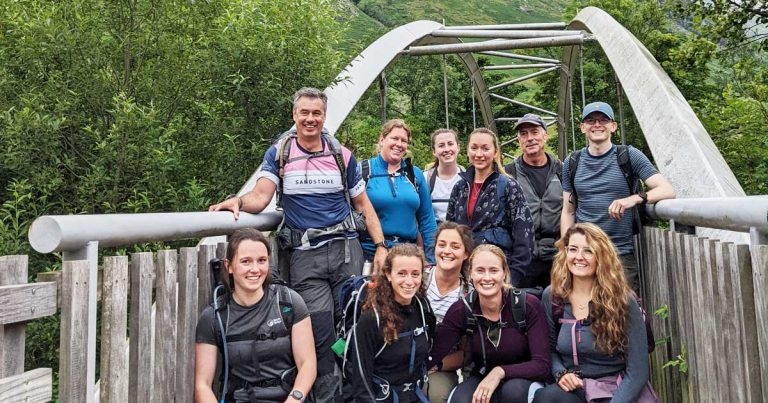 Veterinary hiking group takes on Three Peaks for Vetlife