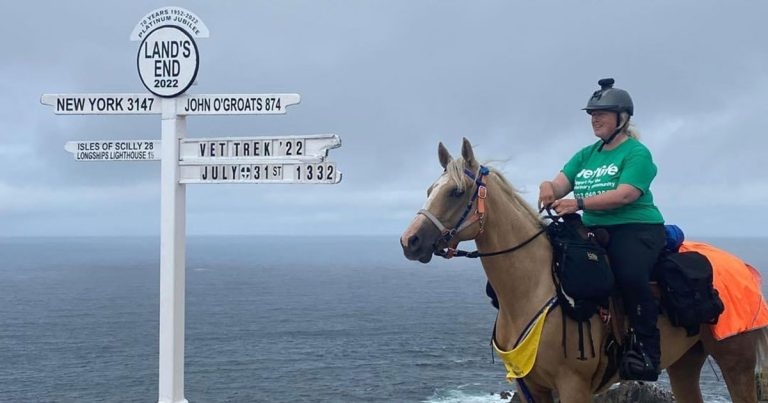 Kate hails kindness of strangers at end of epic charity ride