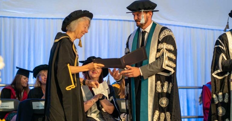 Former charity vet given honorary degree for decades of ‘inspiration’