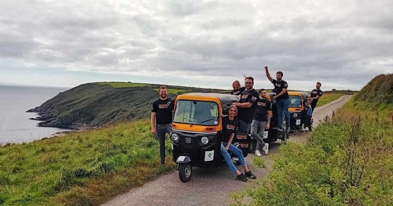 Winning bell rings for St Clement team in Mission Rabies tuk-tuk rally