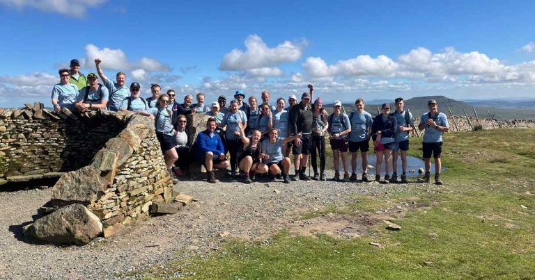 Midlands practice team reaches charity peak