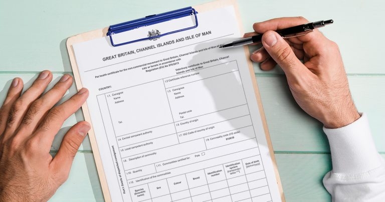 Animal health certificates