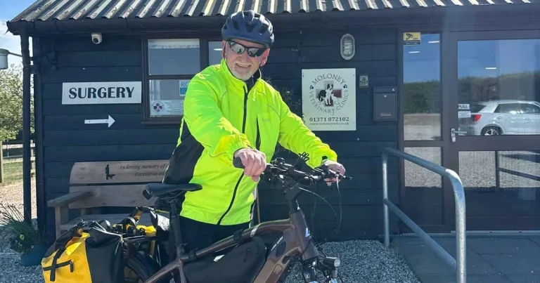 Essex to Dublin: vet, 73, in 320-mile charity cycle challenge