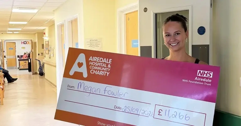 VN raises £11k for hospital after cancer treatment